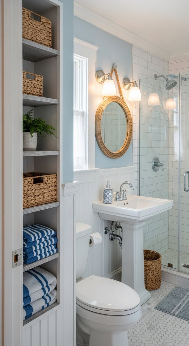 narrow nautical storage solution