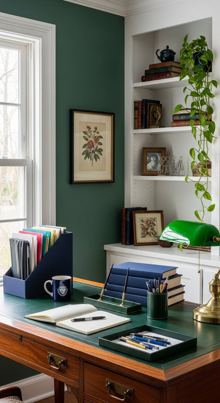 navy and hunter green file system