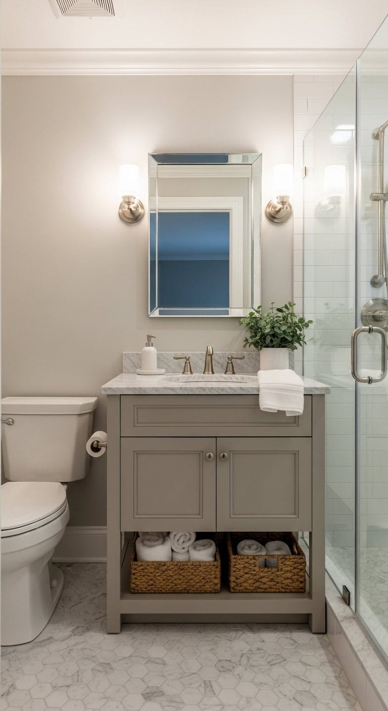 neutral shaker bathroom refresh
