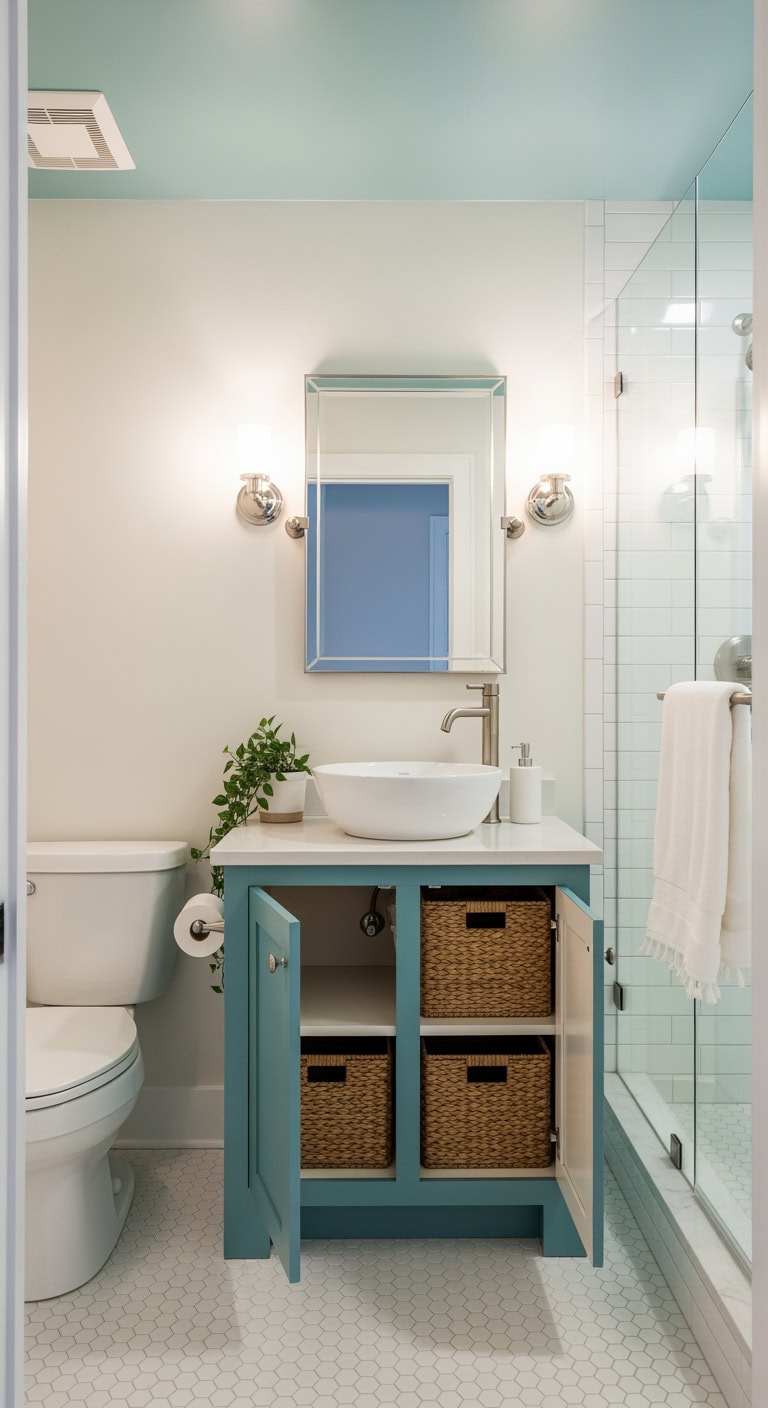 ocean teal pedestal storage wrap