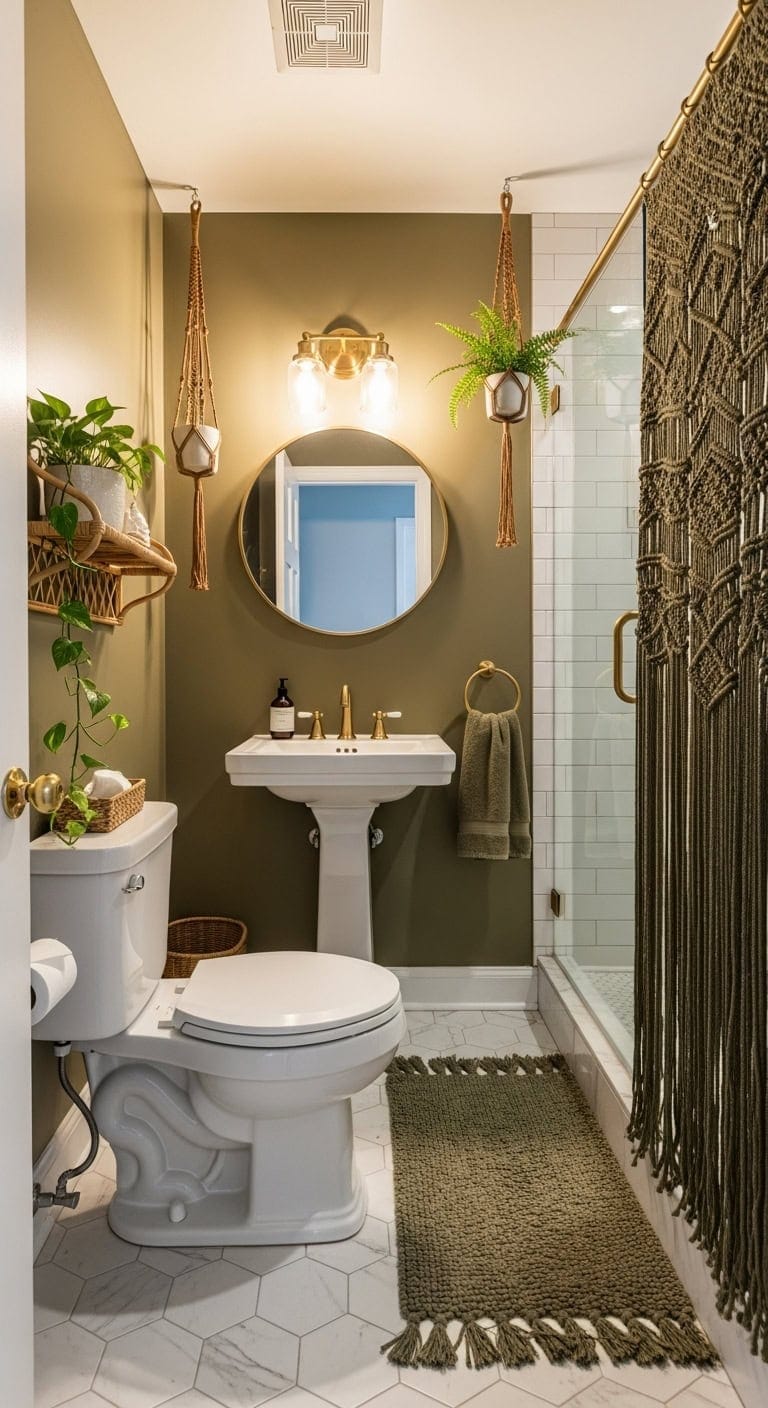 olive green bohemian layers