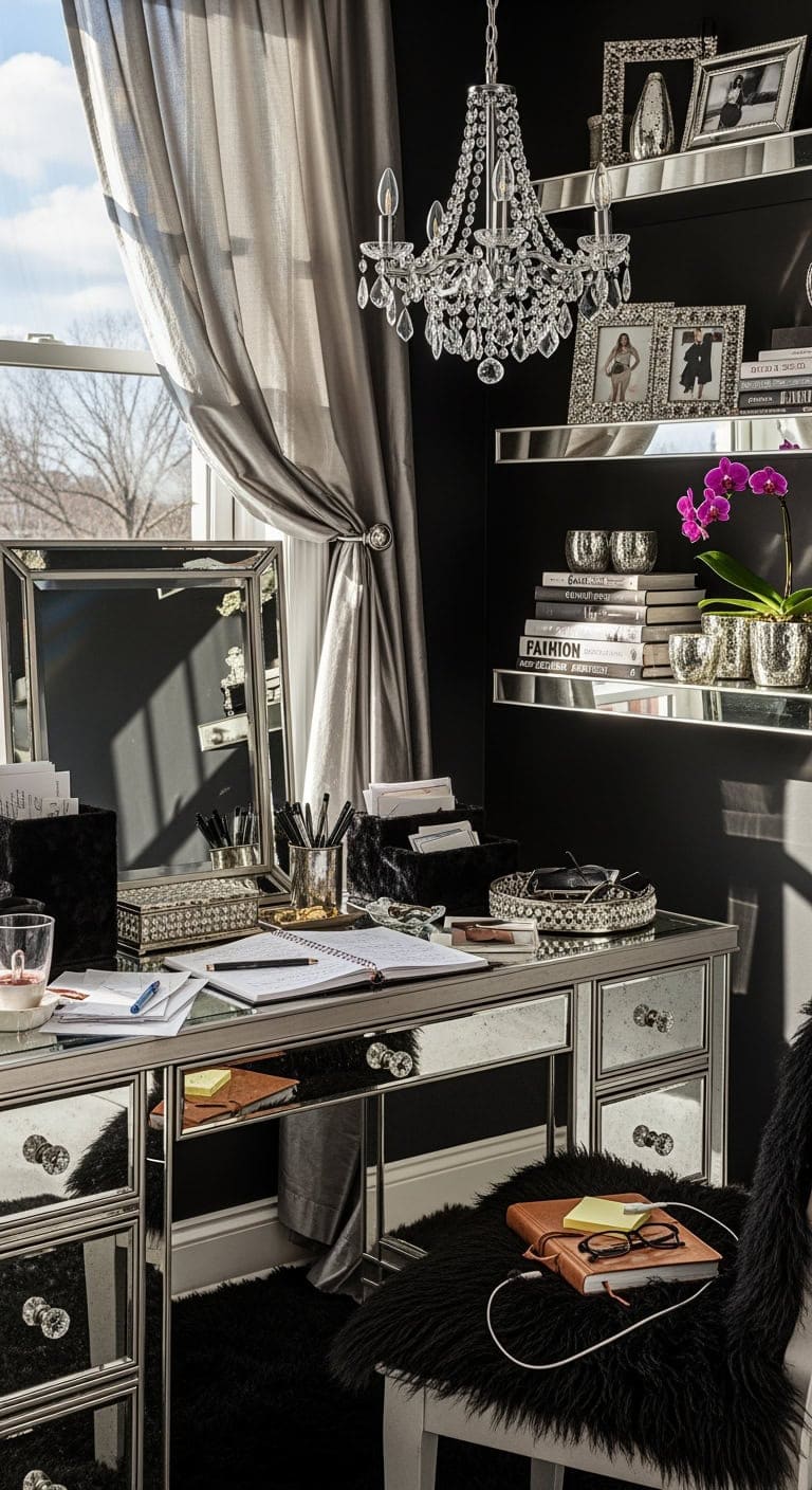 onyx and silver glamworkspace