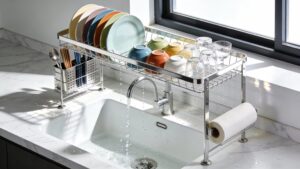 10 Best Over Sink Dish Racks That Maximize Kitchen Space, According to Home Organizers