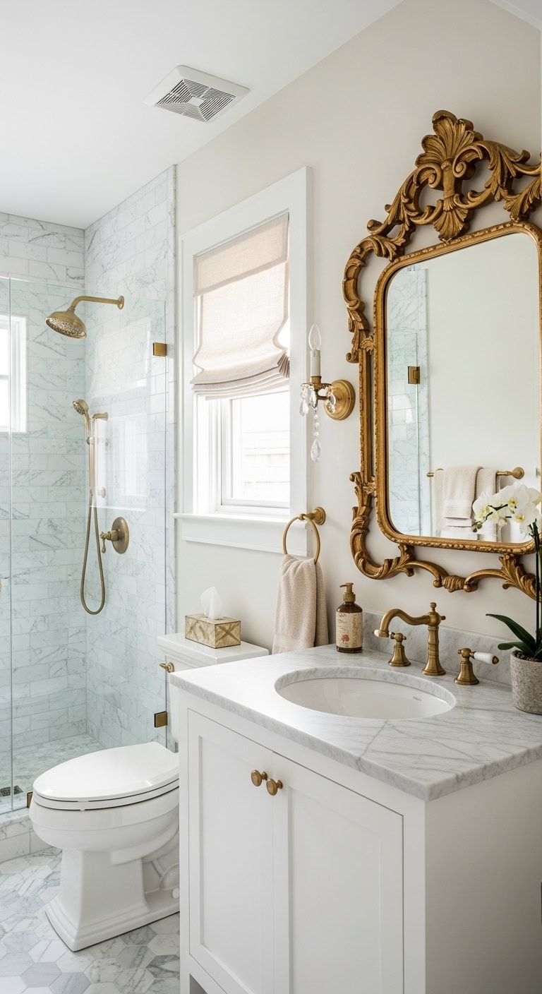 parisian elegance with gold accents