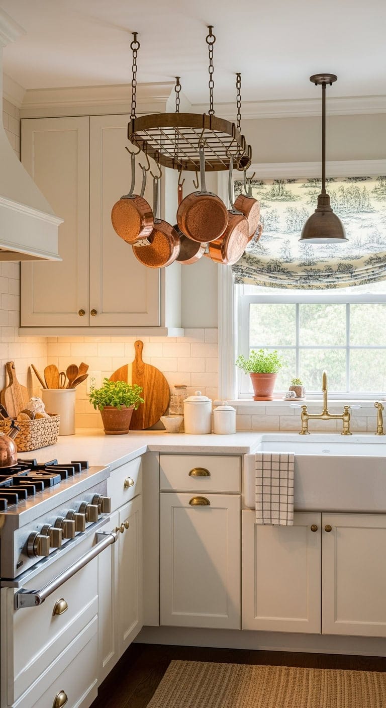 petite copper french storage