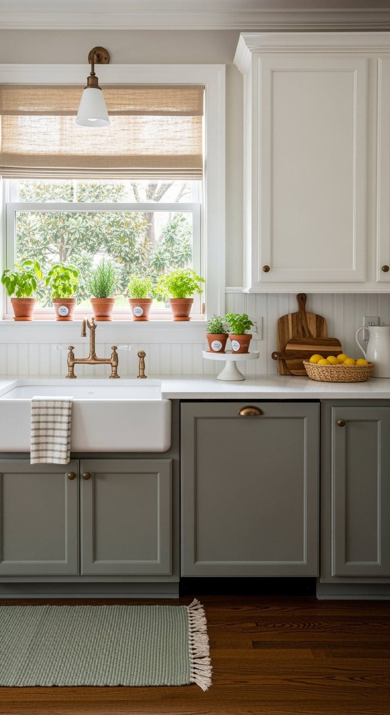 petite terracotta herb display