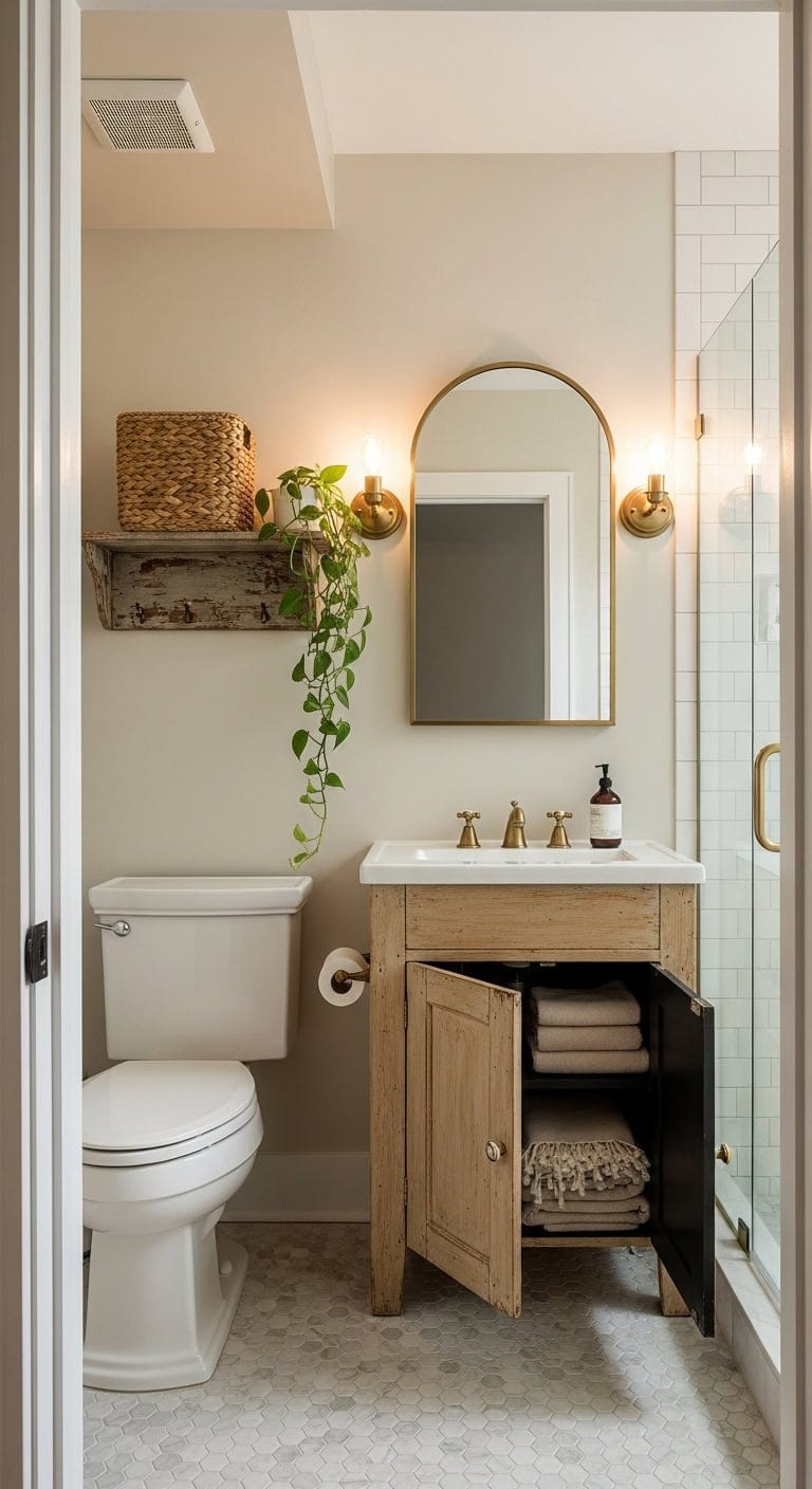 petite vintage cabinet revival