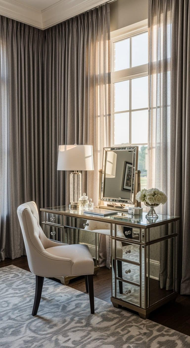 platinum and plum glam workspace