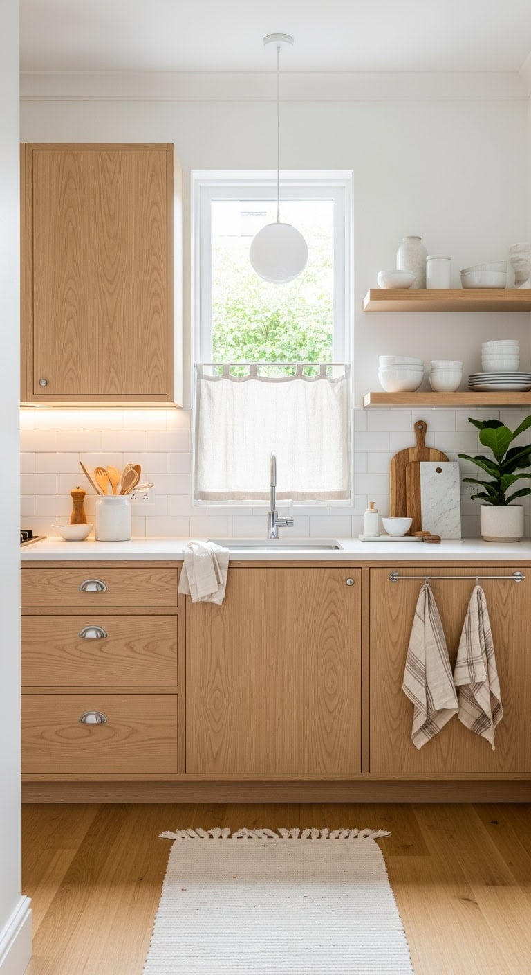 pure white pale ash kitchen