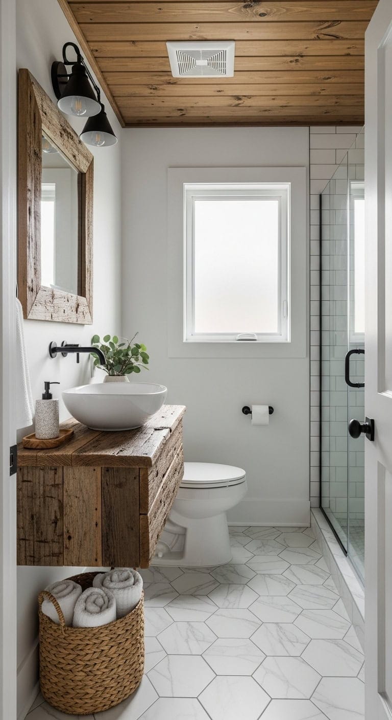 reclaimed wood contrast