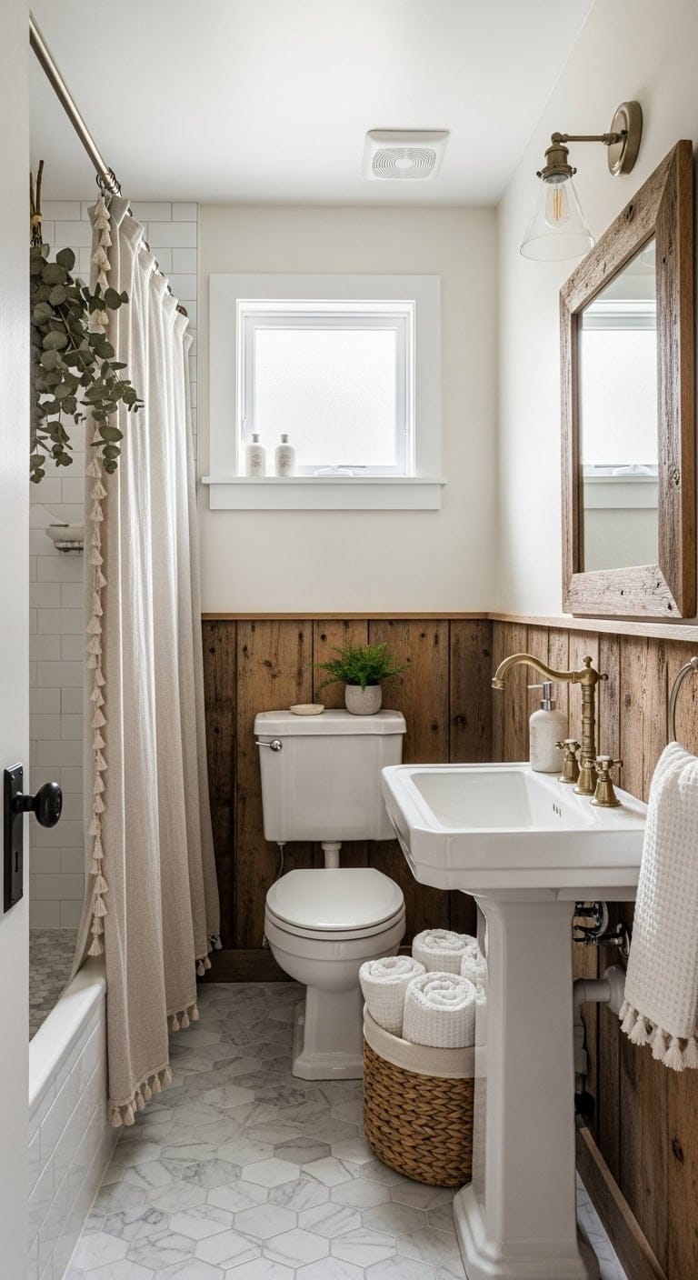 reclaimed wood wainscoting charm