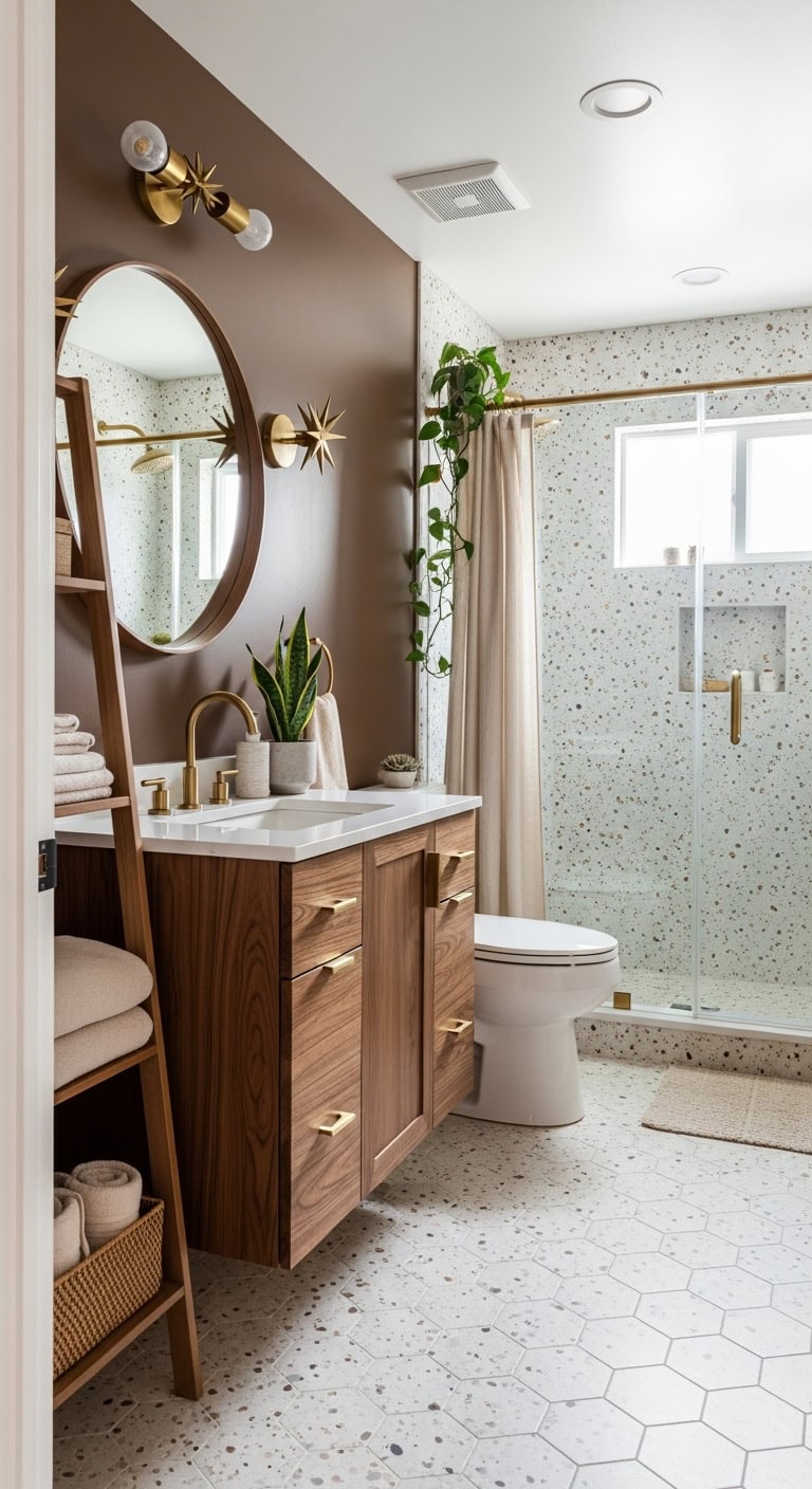 rich walnut mid century elegance