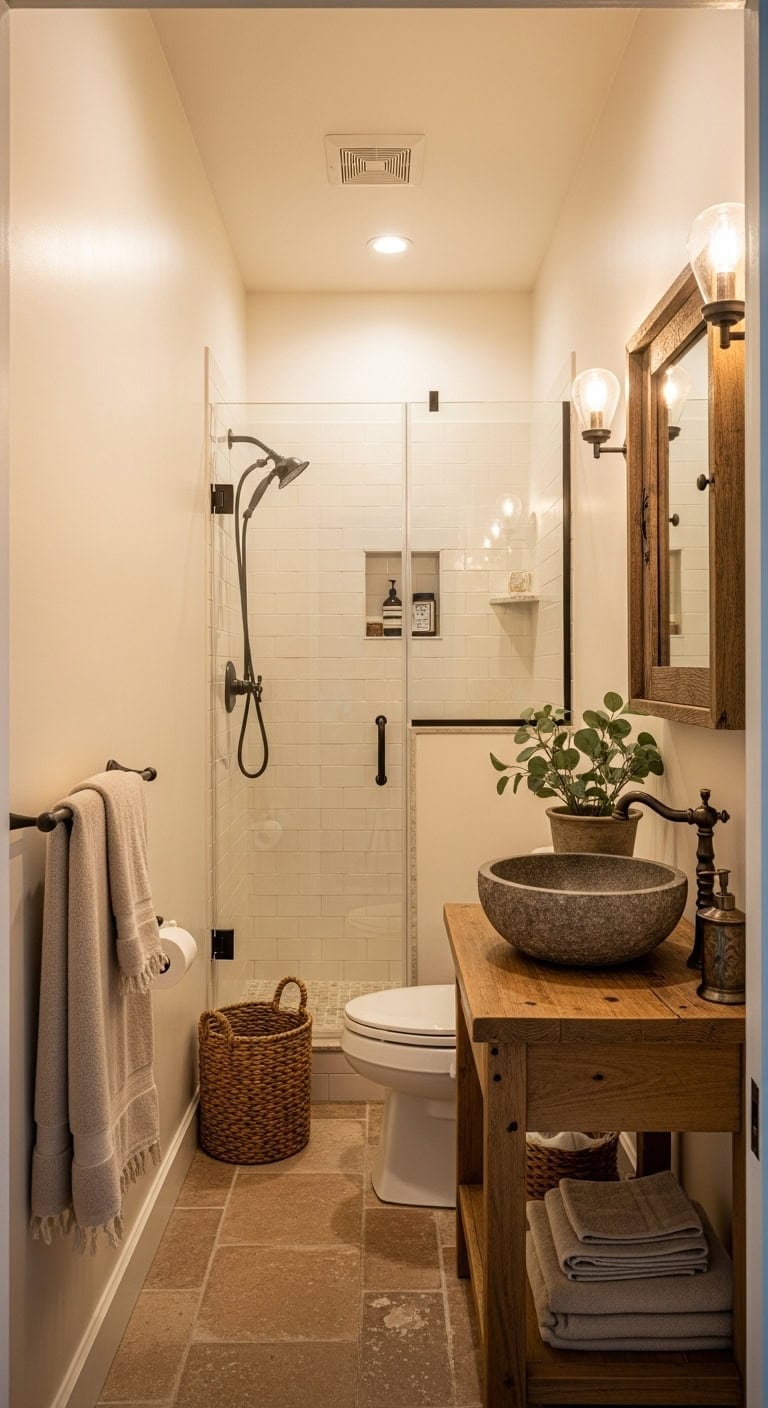 rustic charm hidden storage