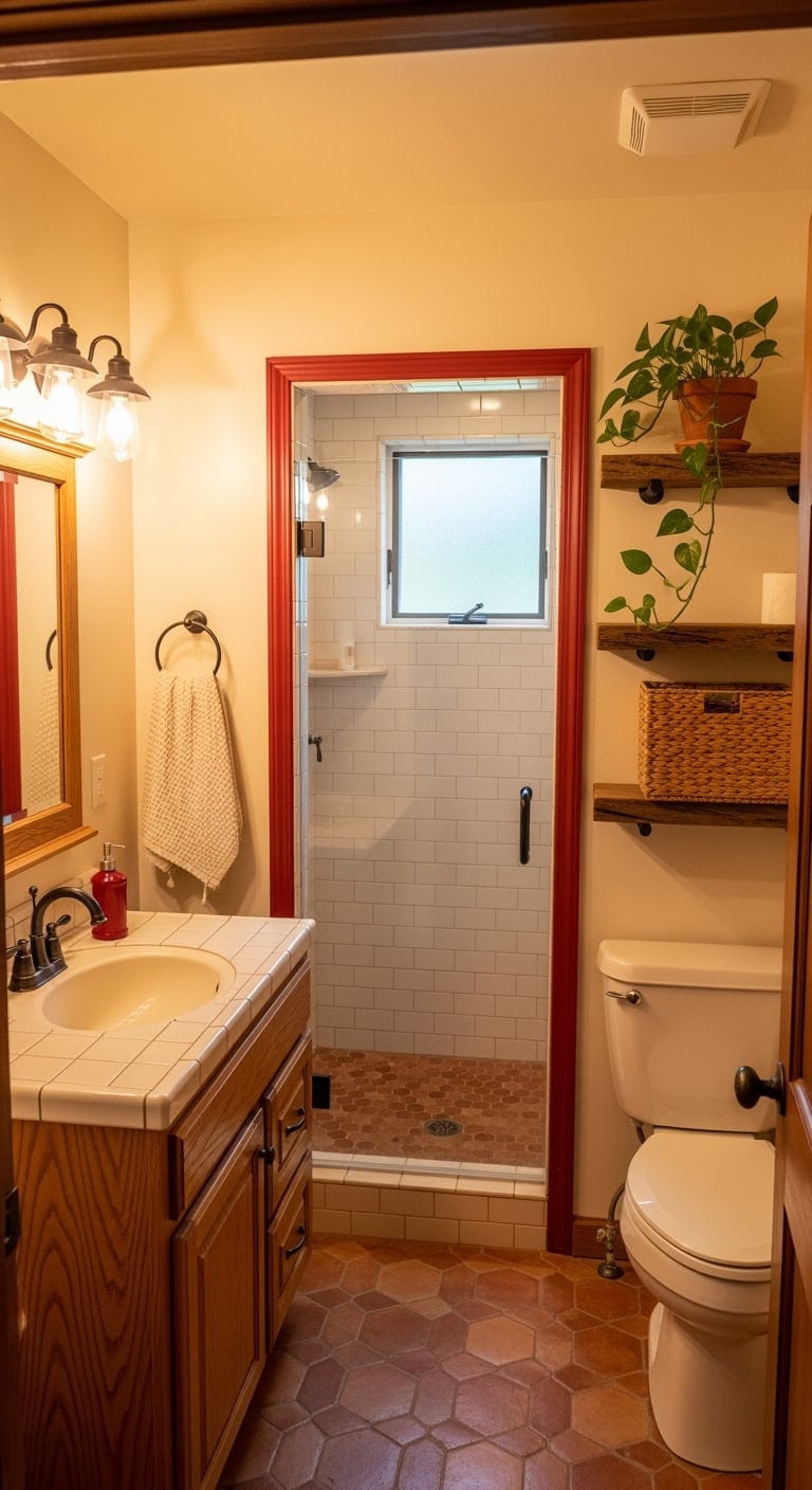 rustic honey and barnred