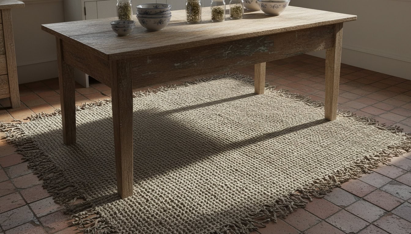 rustic kitchen rug selection essentials