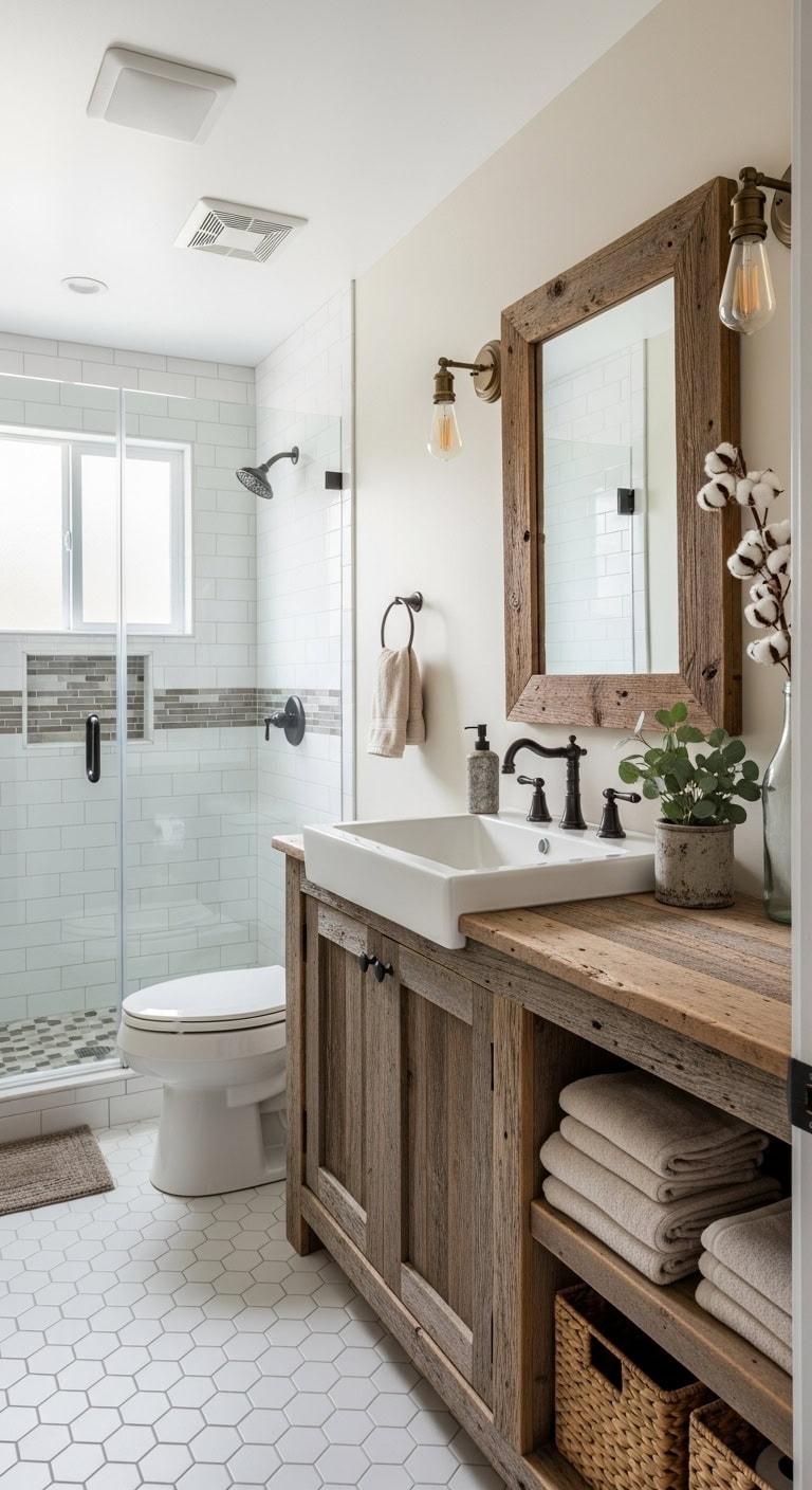 rustic warmth in compact spaces