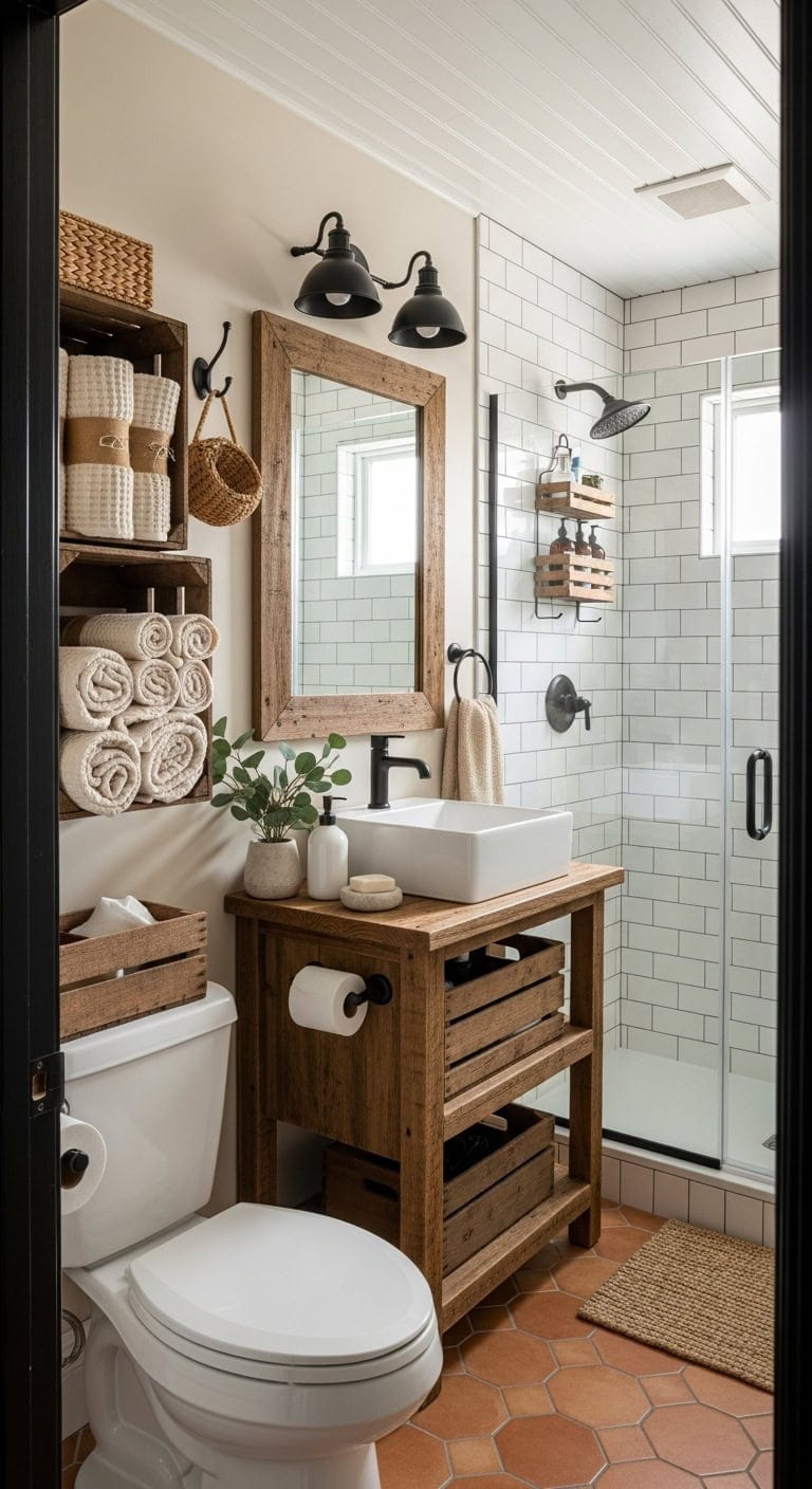 rustic wooden crate storage