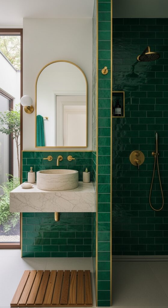 23 Small Green Bathroom Designs: From Sage to Emerald Elegance