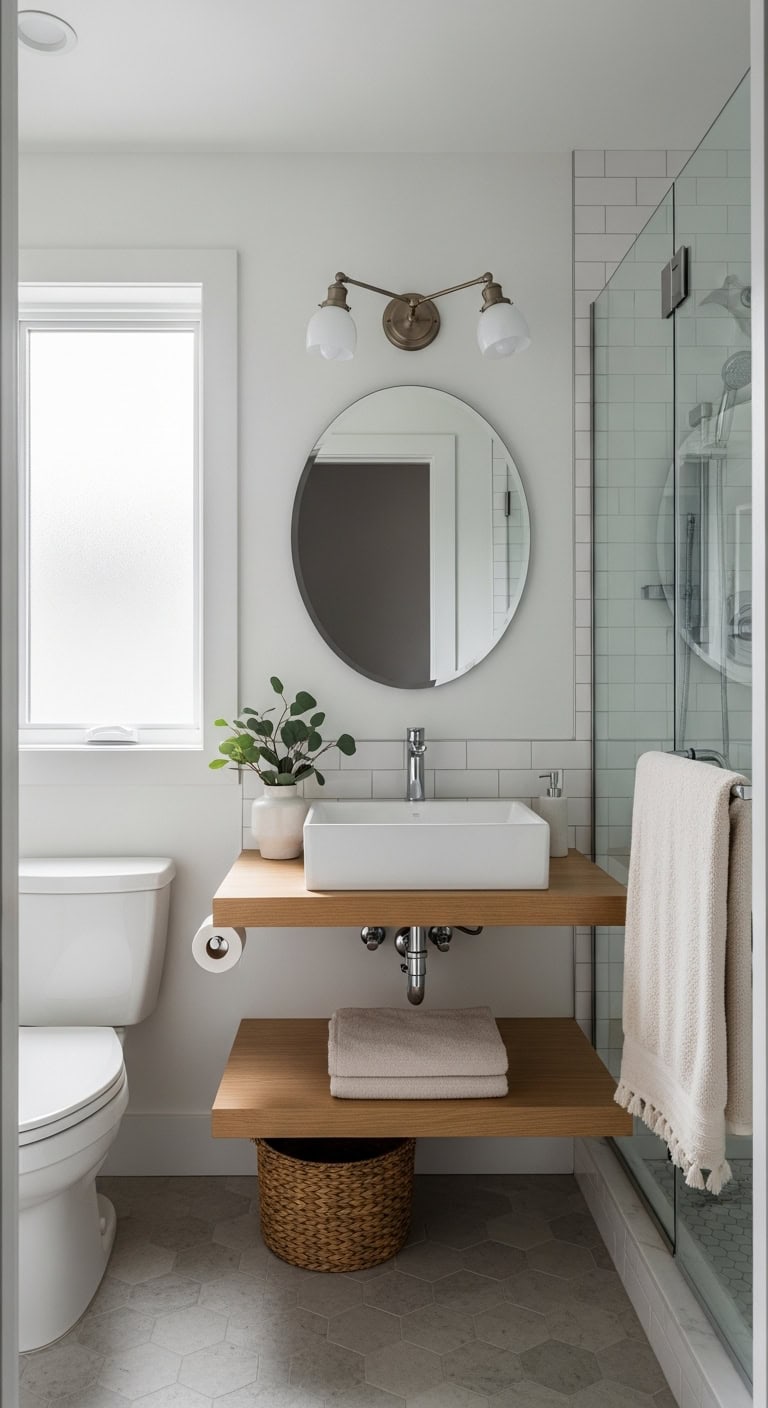 scandinavian minimalist bathroom design