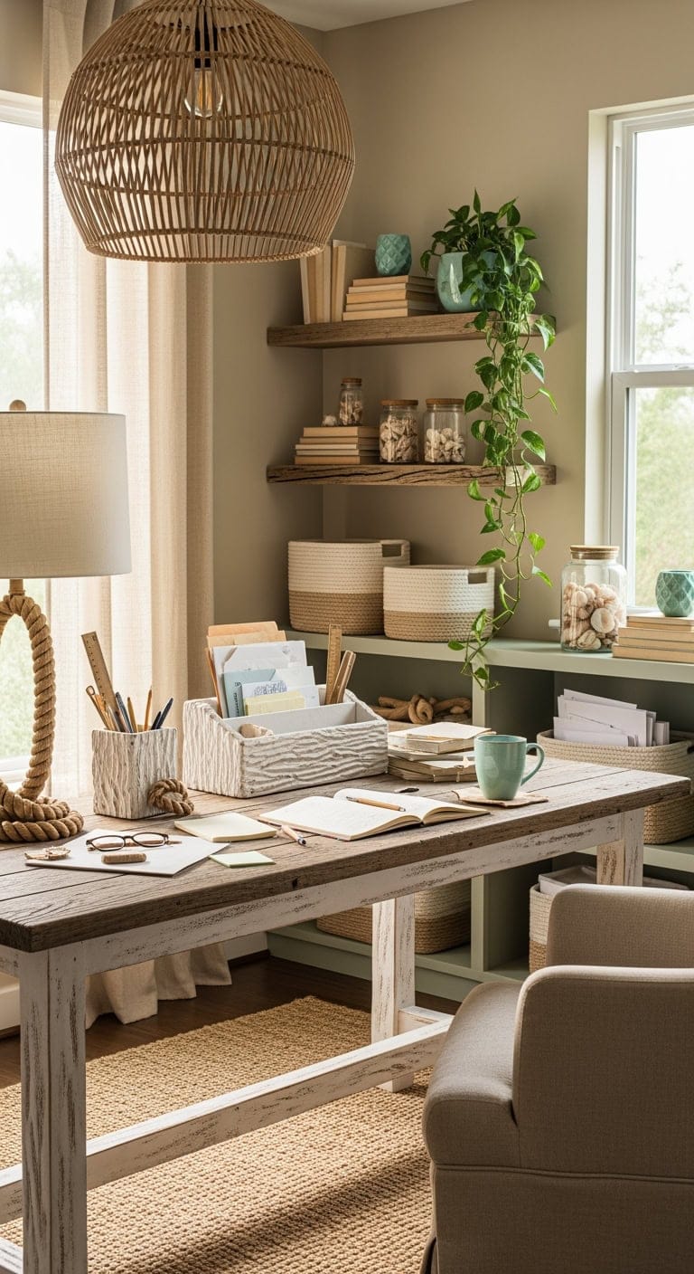 seafoam coastal driftwood storage