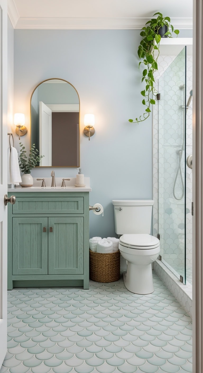 seafoam fish scale chic