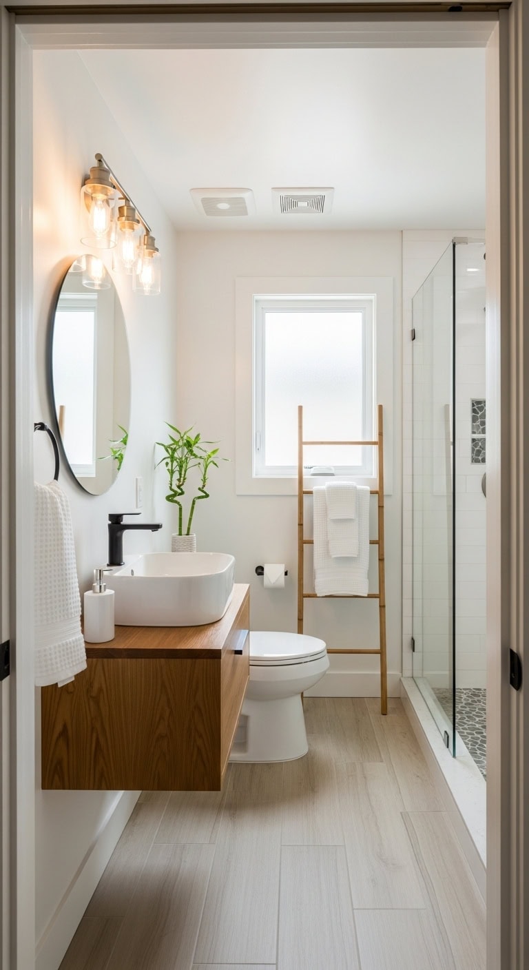 serene minimalist zen retreat