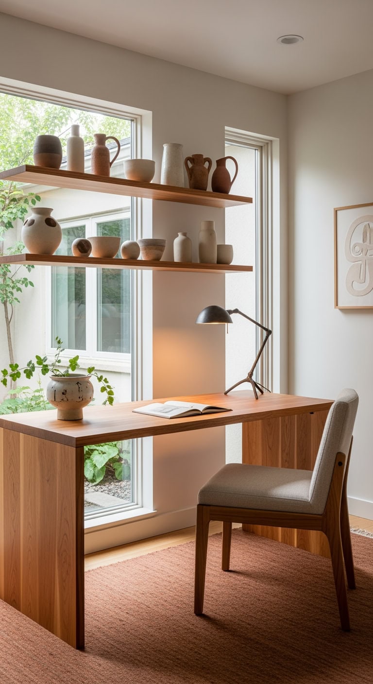 simple uncluttered workspace design