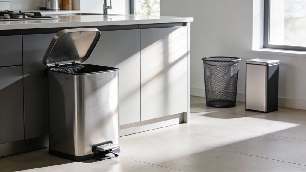 size material lid placement