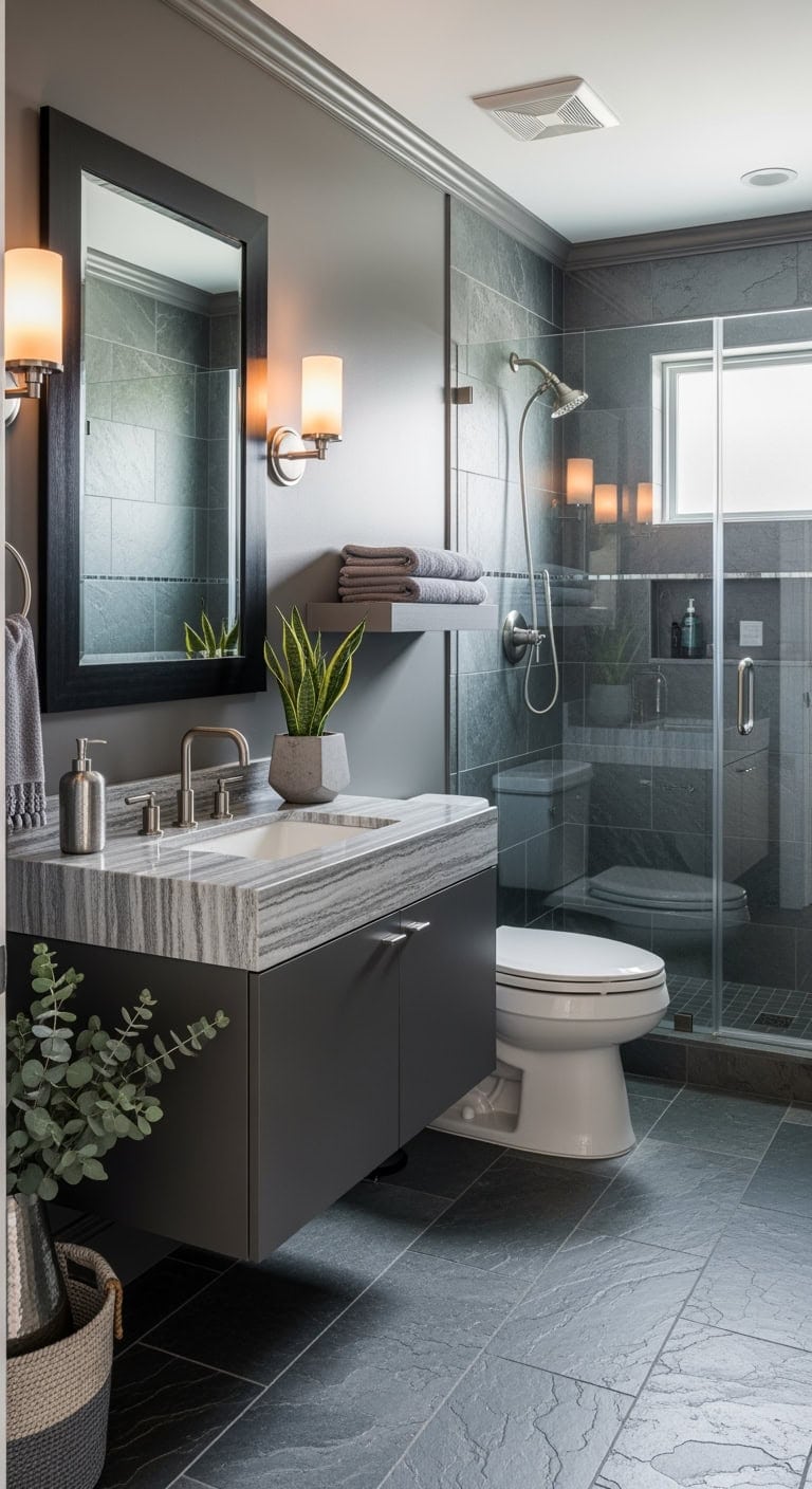 slate gray spa elegance