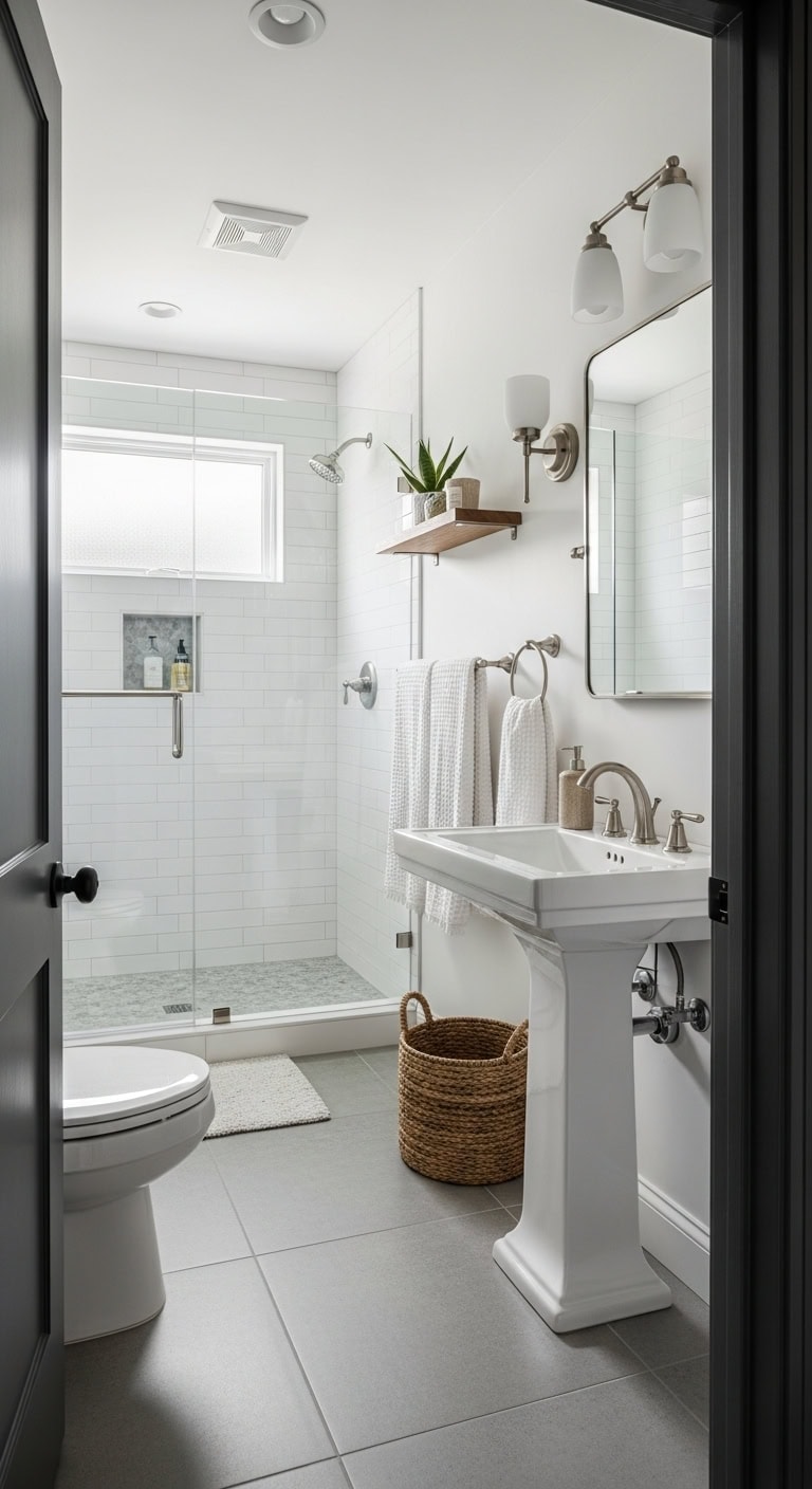 sleek minimalist pedestal design