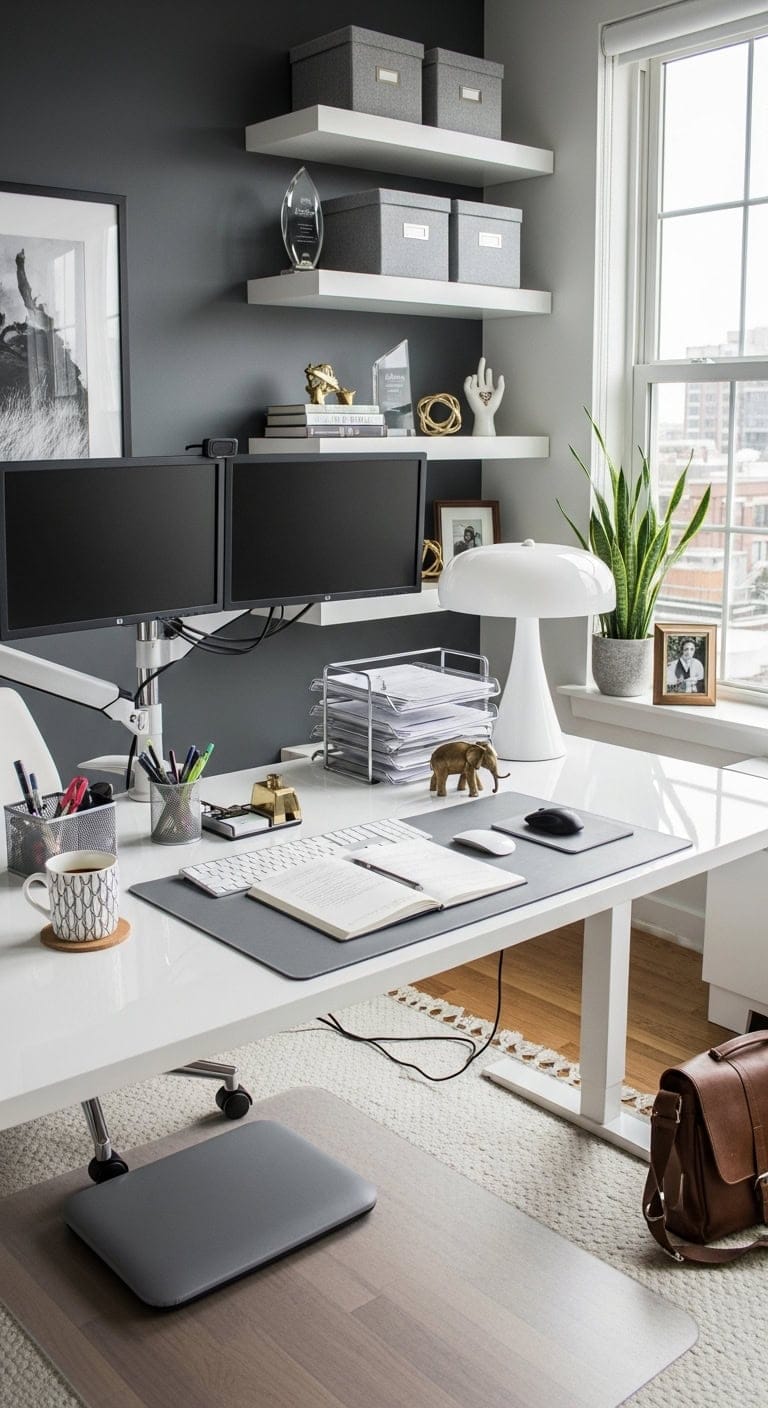 sleek organized camera ready workspace