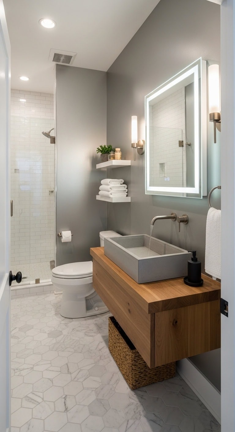 sleek trough sink solution