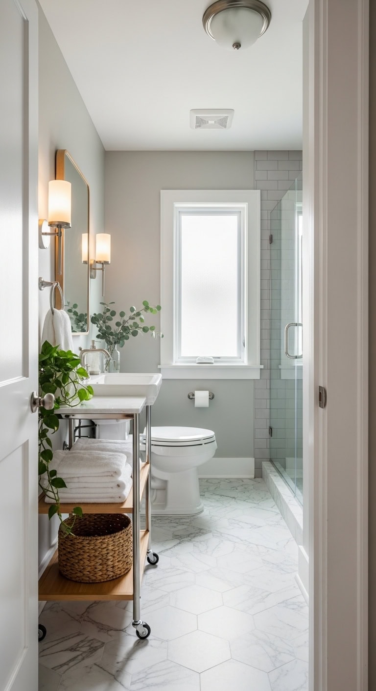 slim cart for tight spaces