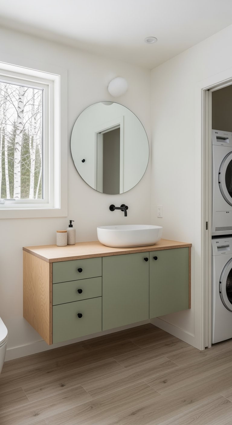 small bathroom laundry combo