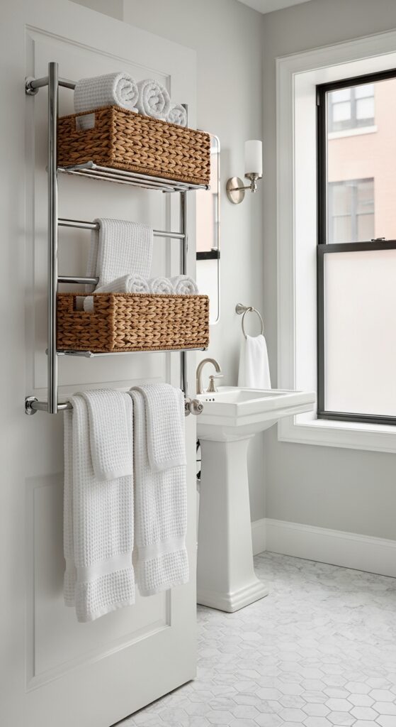 23 Towel Storage for Small Bathroom Solutions You’ll Actually Use
