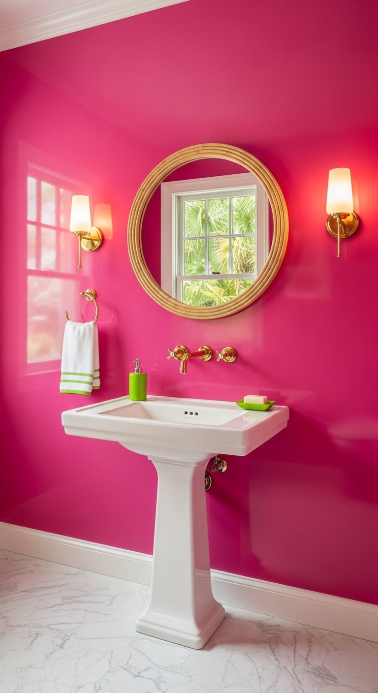 small colorful bathrooms stylish