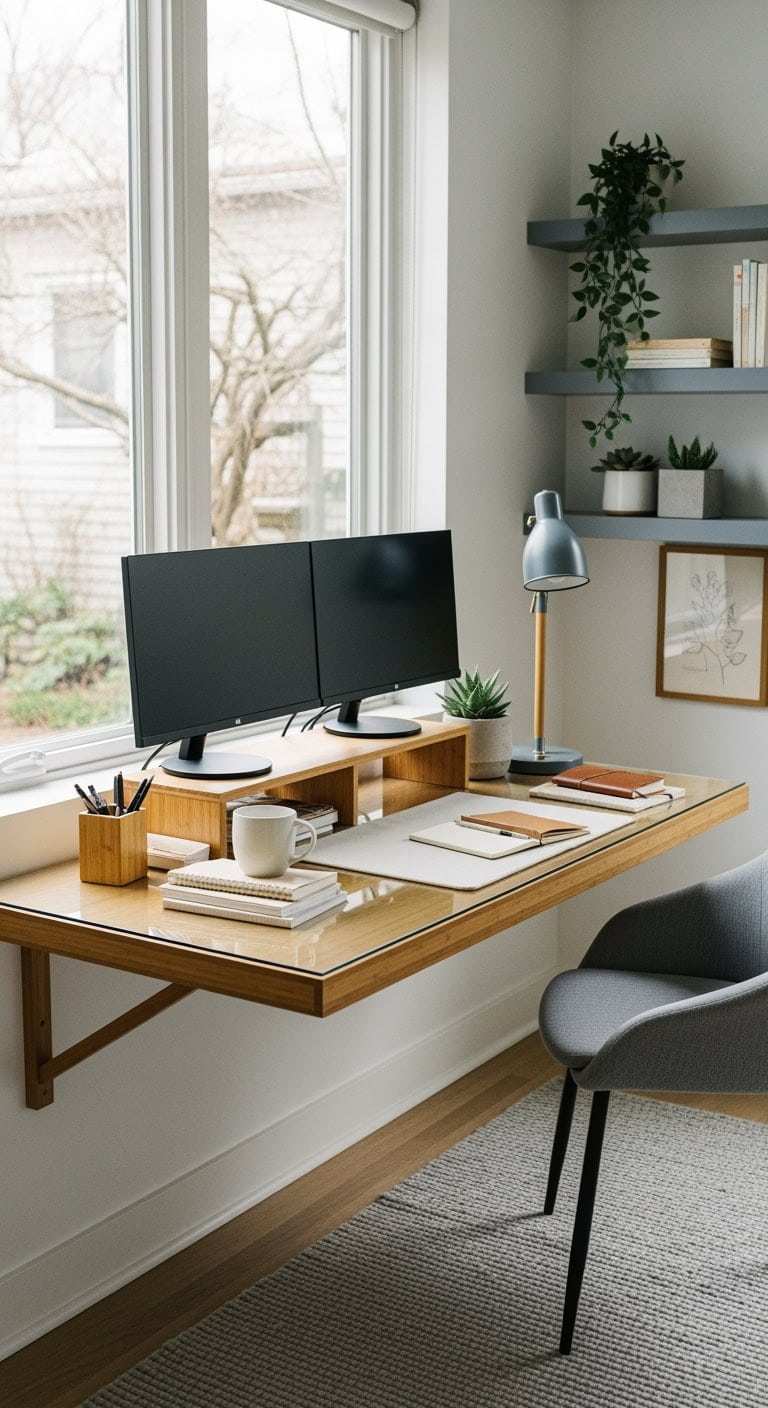 snow white slate workspace