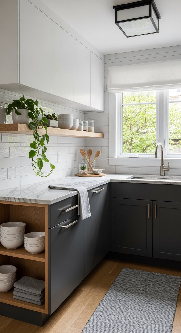 soft charcoal crisp white elegance