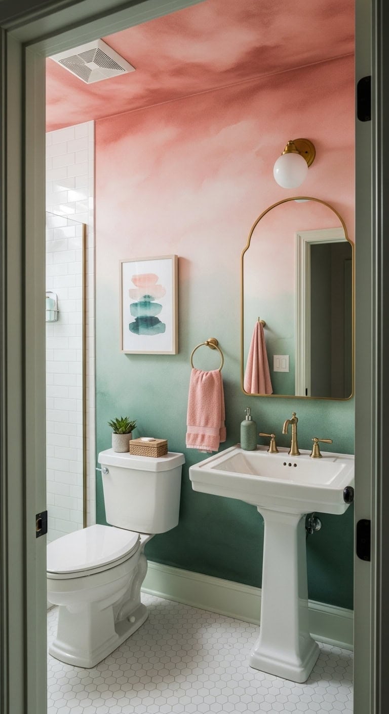 soft gradient watercolor wash