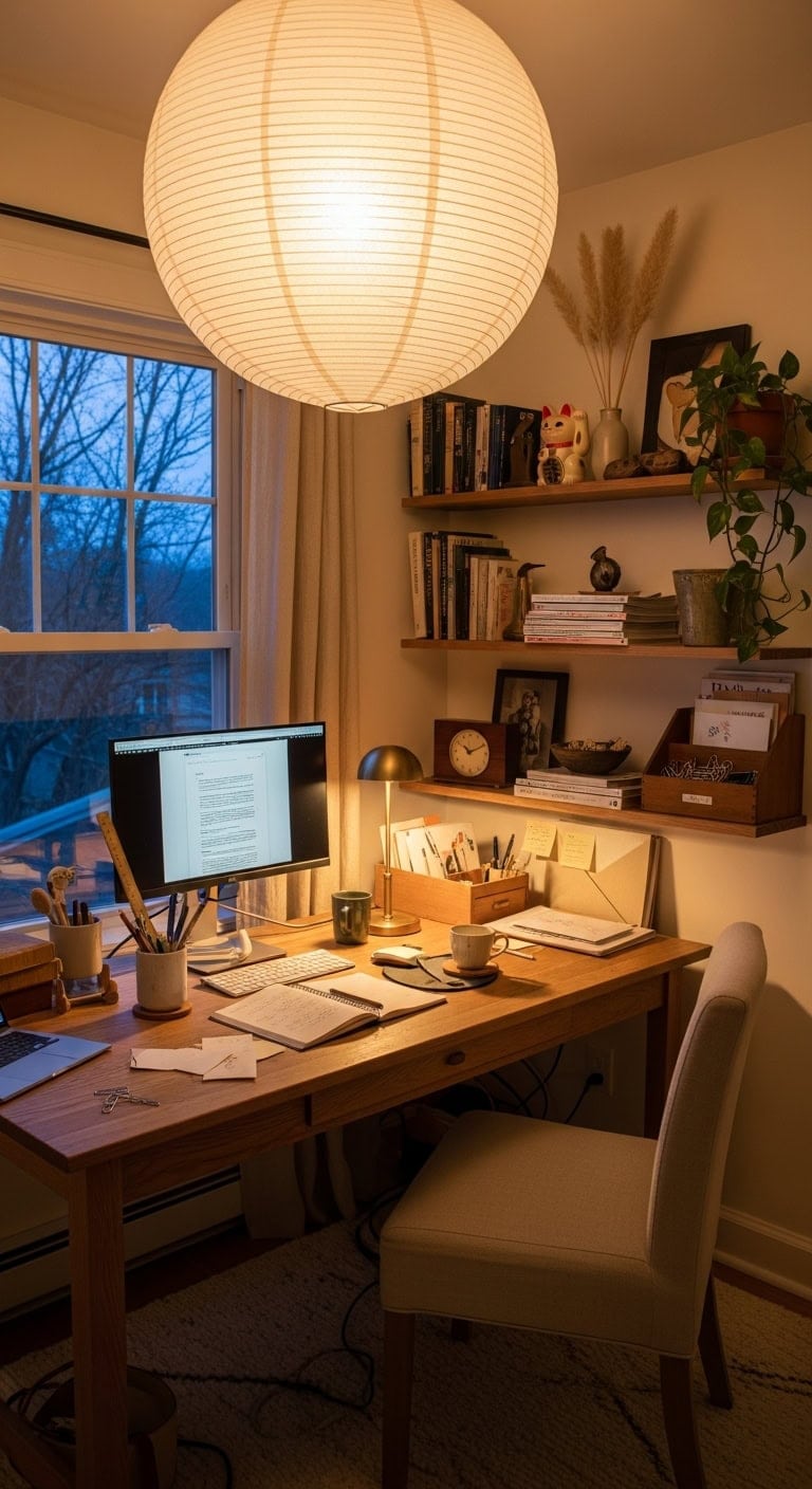 soft light focused work