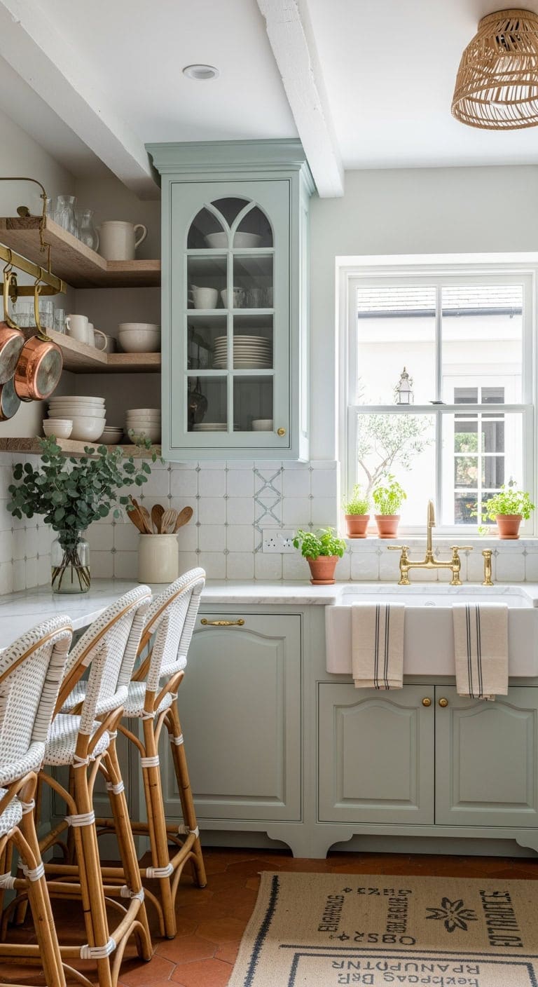soft mint bisque rattan
