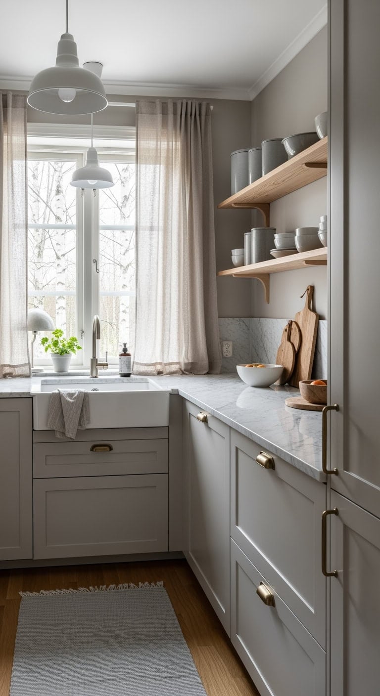 soft scandinavian kitchen palette