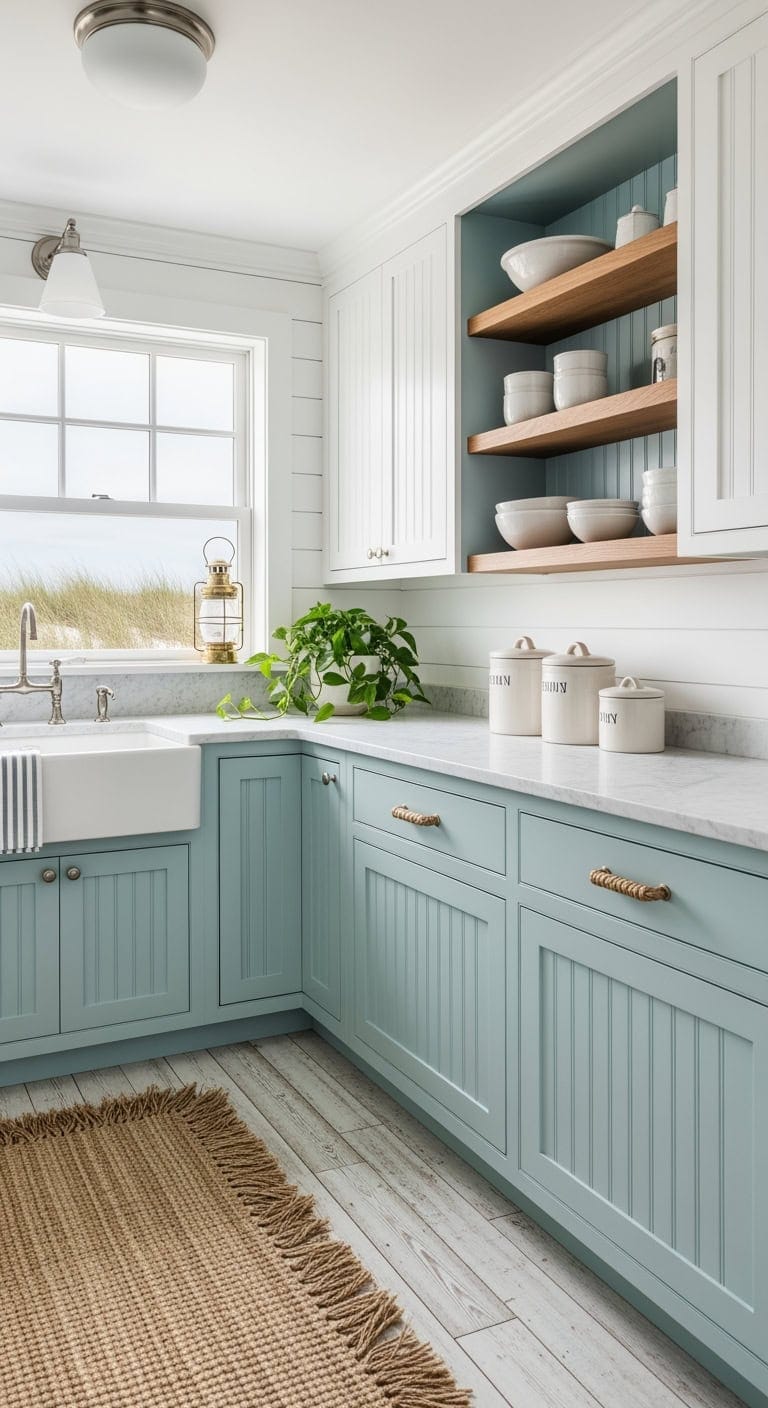soft seafoam coastal cottage