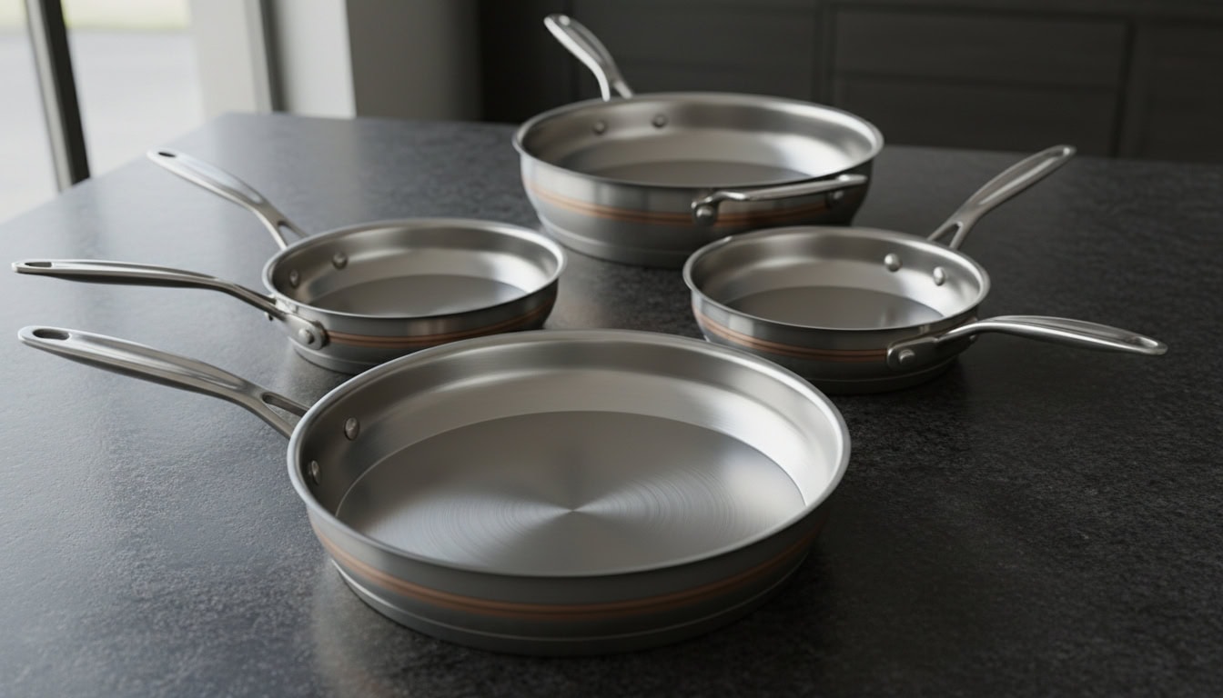 stainless steel pan features