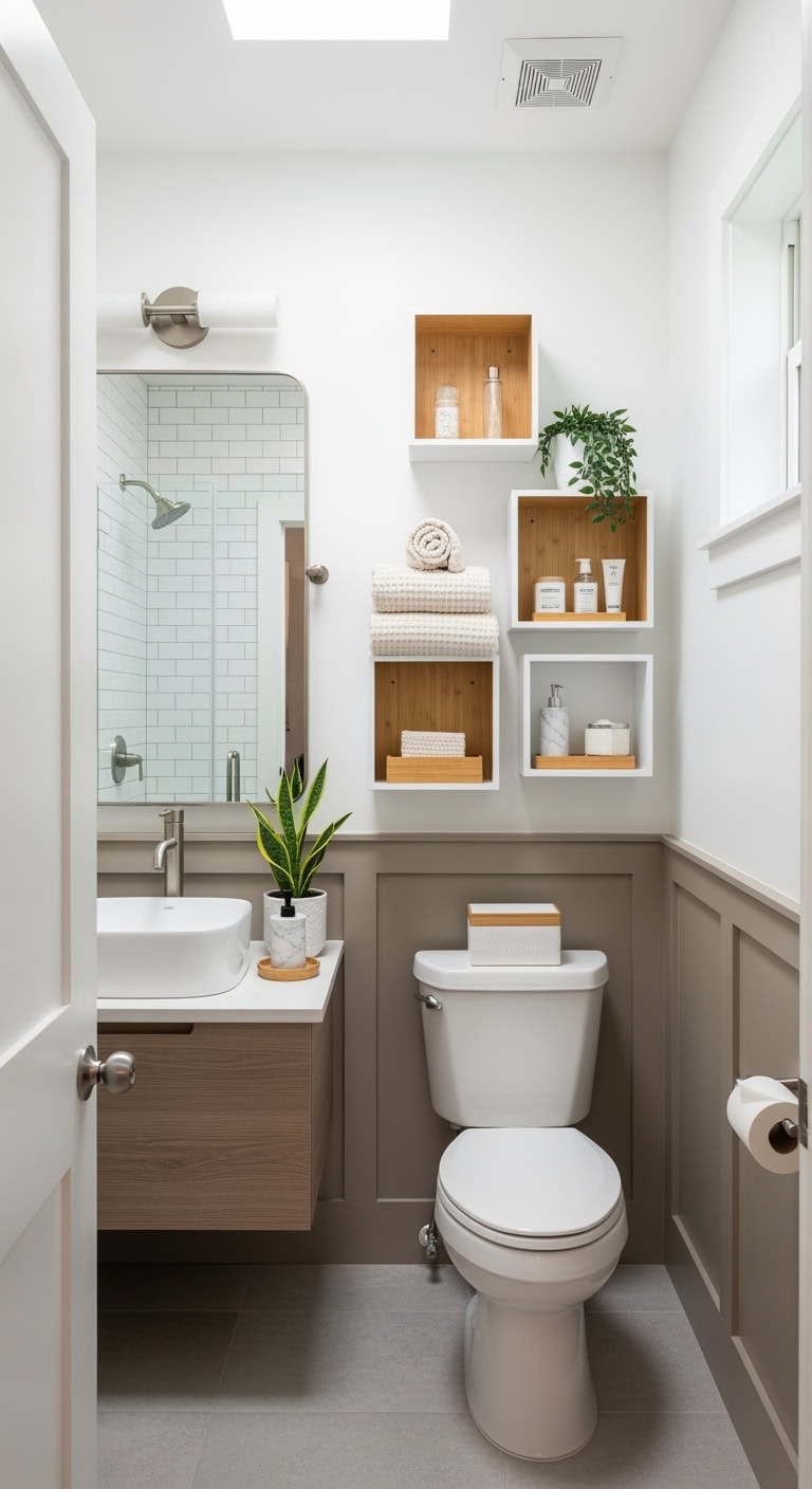 stark white taupe bamboo