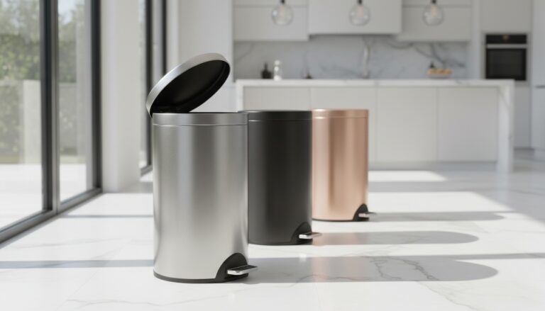 step trash cans hands free