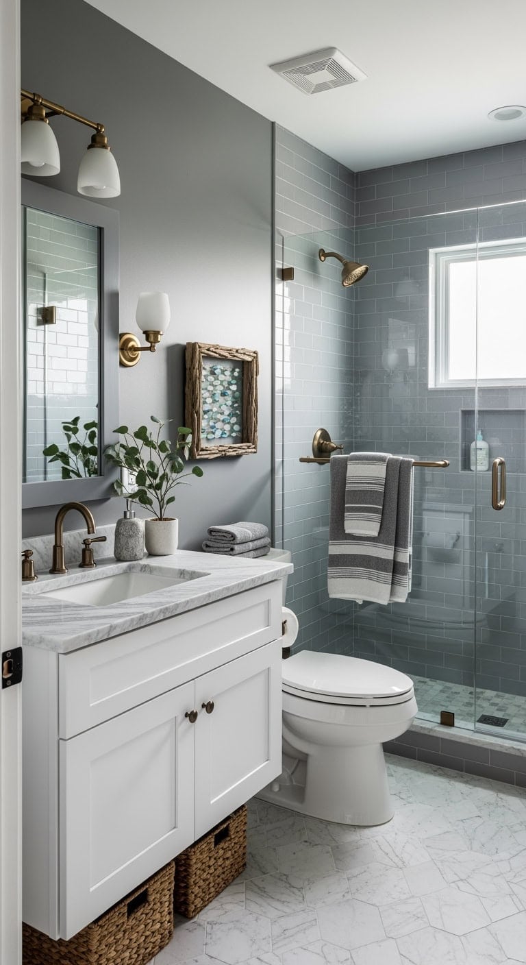 storm gray coastal marble vanity