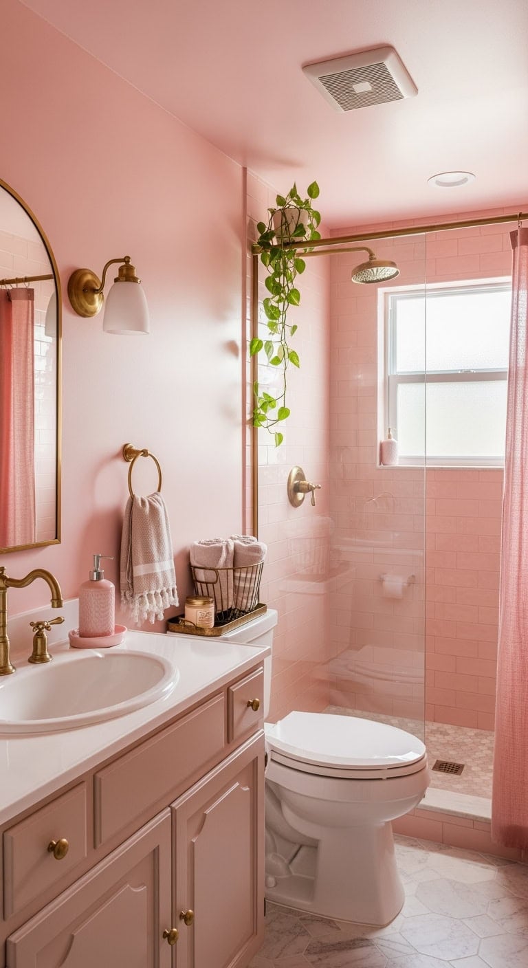 strawberry blush vintage brass