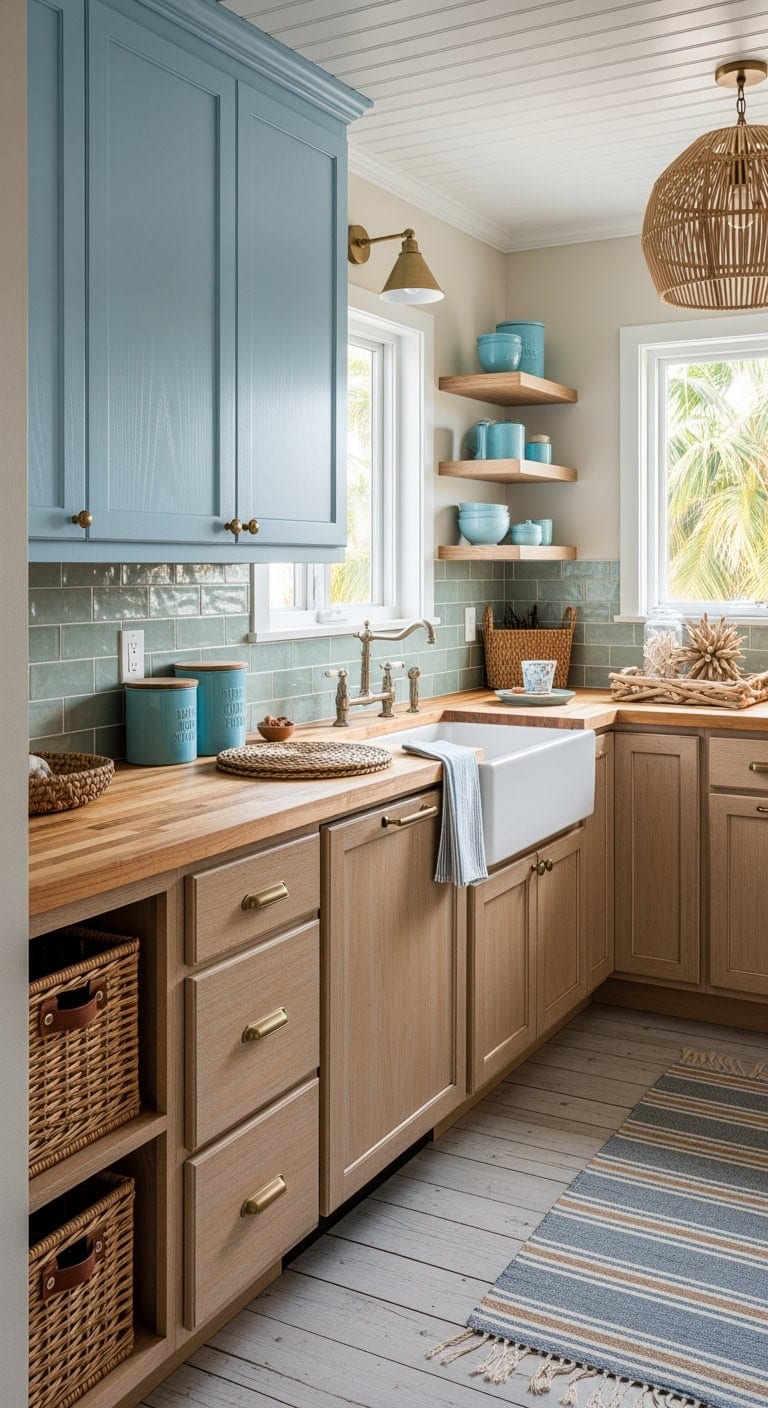 sun bleached coastal kitchen palette