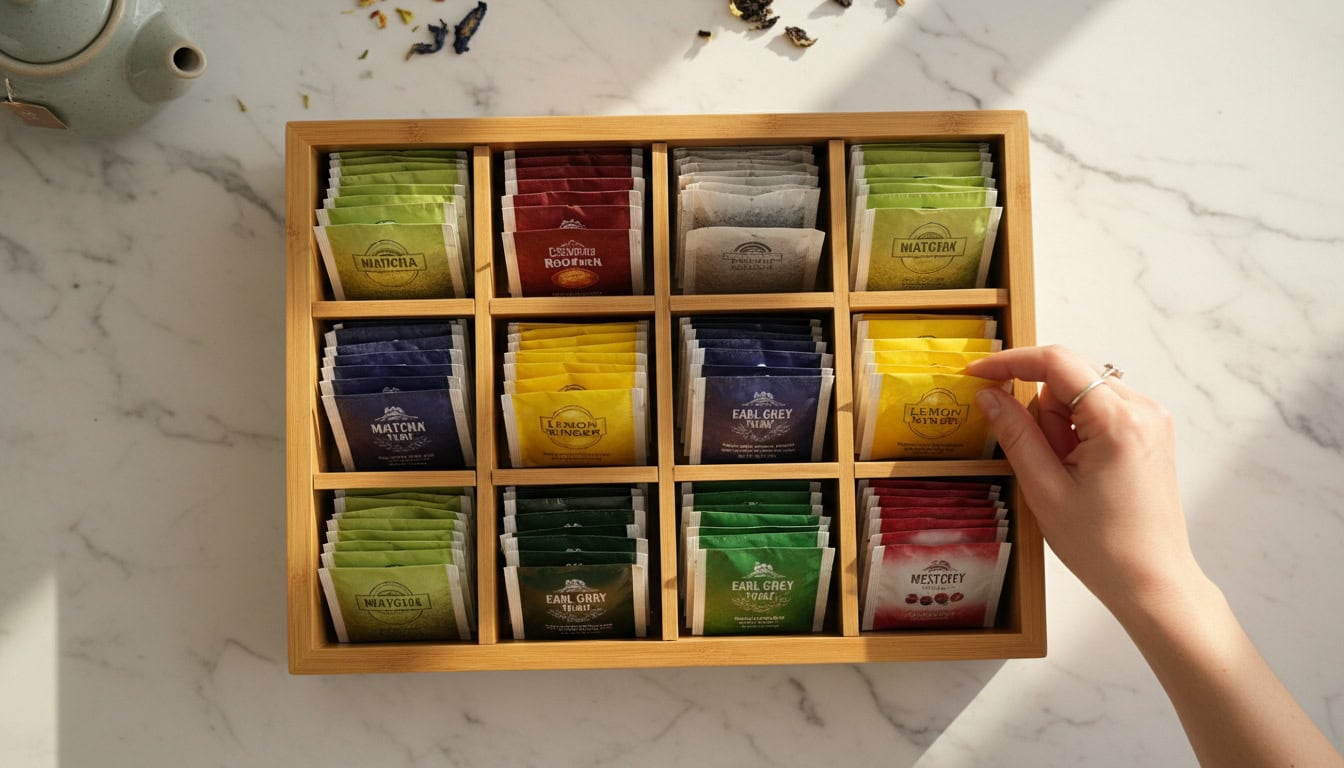 tea bag organizer functionality convenience
